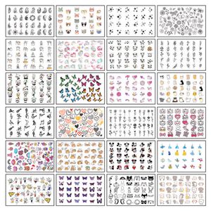 برچسب لنز ناخن طرح فانتزی عروسکی  کد blng 2401 بسته 24 عددی